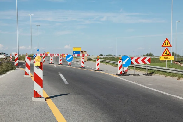 Highway in reconstruction — Stock Photo, Image