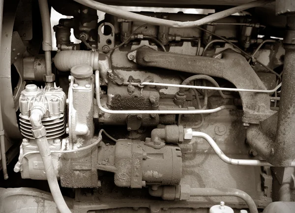 トラクターのエンジン — ストック写真