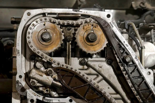 Detalhe do motor do carro — Fotografia de Stock