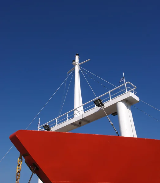 Κόκκινο πλοίο — Φωτογραφία Αρχείου