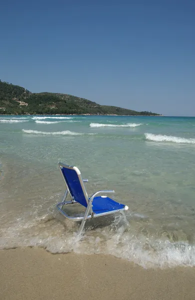 Chair at beach — Stock Photo, Image
