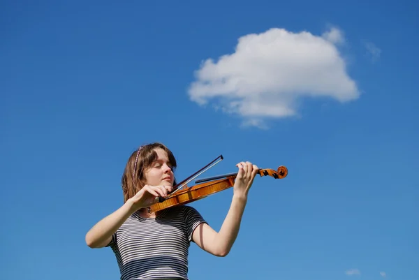 Гравця скрипка — стокове фото