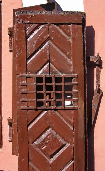 Porta marrom — Fotografia de Stock