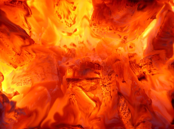 Closeup oheň — Stock fotografie