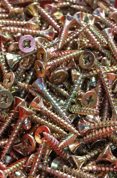 Heap of screws — Stock Photo, Image