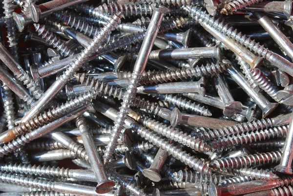 Heap of screws — Stock Photo, Image