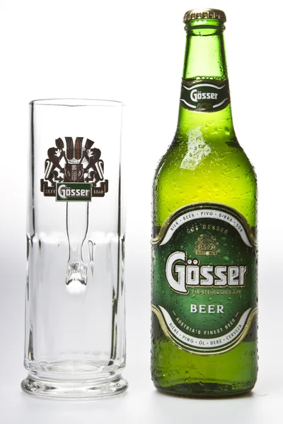 Gösser beer — Zdjęcie stockowe
