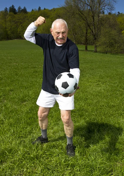 stock image Senior football player