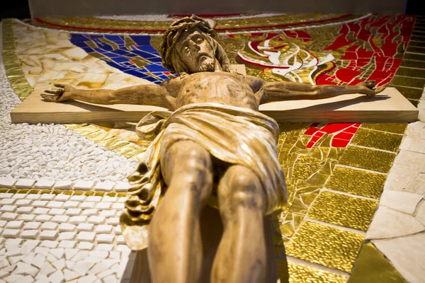 Estatua de madera de Jesucristo — Foto de Stock