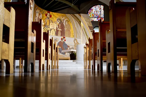 Look from the back of the church — Stock Photo, Image