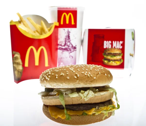 McDonalds Big Mac Menu fotografii de stoc fără drepturi de autor
