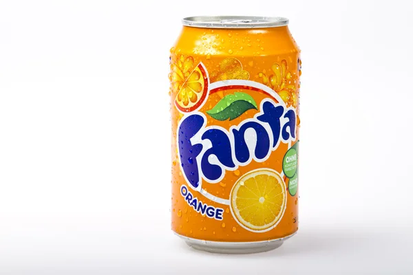 Bebida laranja Fanta — Fotografia de Stock