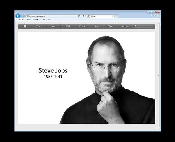 Steve Jobs RIP Fotografie de stoc