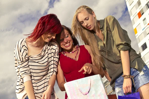 stock image Girls went shopping