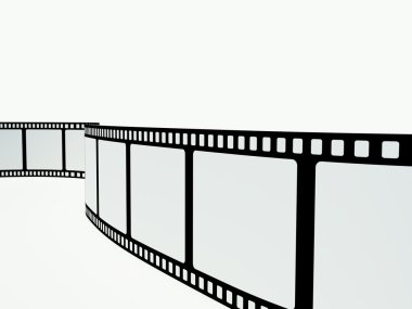 Film strip on the white background clipart