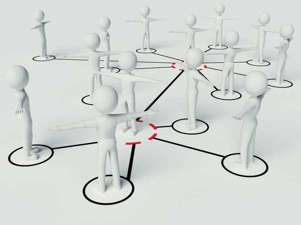 Connect business in network — Stock Photo, Image