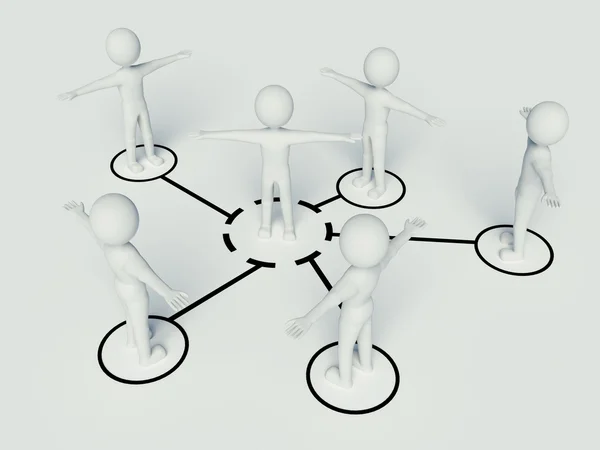 Connect business in network — Stock Photo, Image