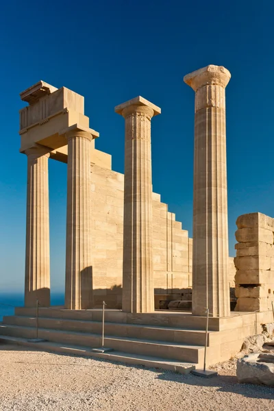 Säulen der griechischen Akropolis Stockbild