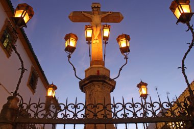 Cristo de los Faroles in Cordoba clipart