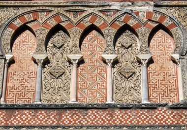 Ornamentation of the mosque in Cordoba clipart