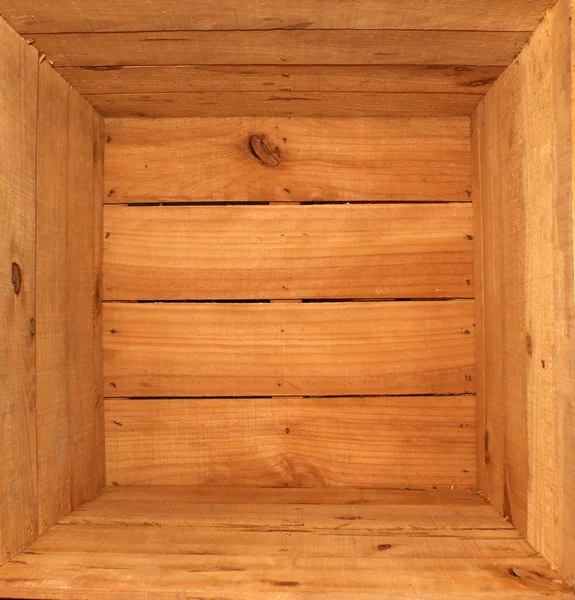 Дерев'яний ящик — стокове фото