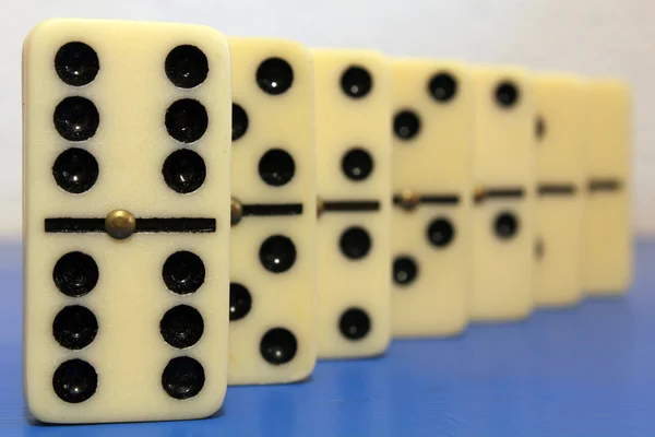 Doppi fogli di domino — Foto Stock