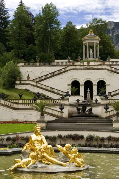 stock image The fountain of castle Linderhof