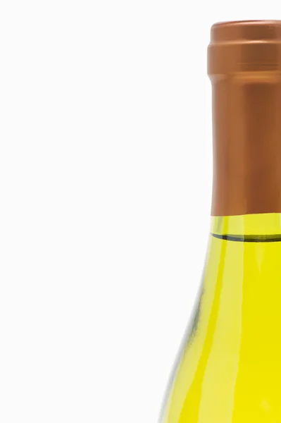 Close up of bottle of white wine — Stock Photo, Image
