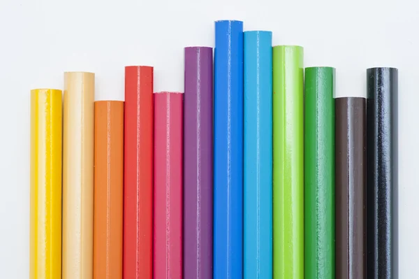 Variety of colored pencils — Stock Photo, Image