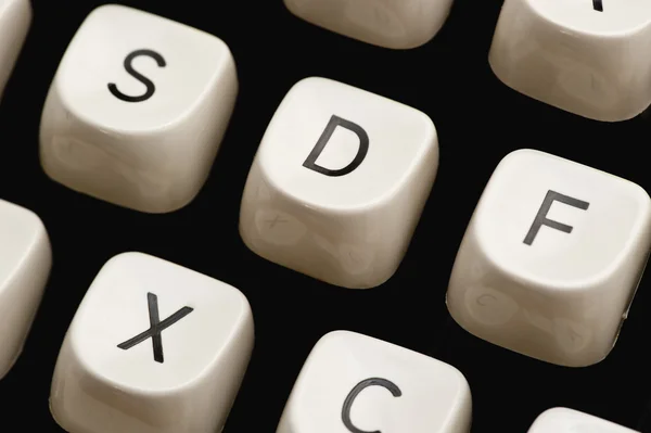 stock image Keys on a typewriter