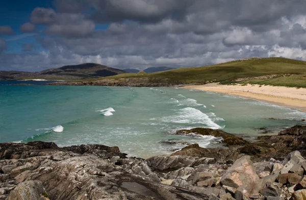 Plaży w Traigh gibon, horgabost, harris, western isles, Szkocja Zdjęcie Stockowe