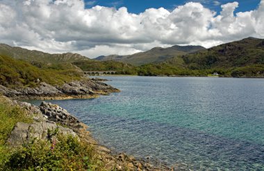 Prine Charlie'nin cairn, loch nan uamh, lochaber, İskoçya'nın Dağlık