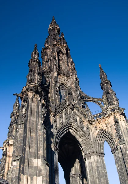 斯科特纪念碑，爱丁堡苏格兰 — 图库照片