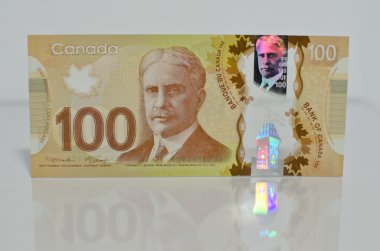 New Canadian plastic note clipart