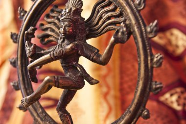 Close-Up of Shiva Statue clipart