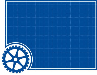 Cog and Blueprint Background clipart