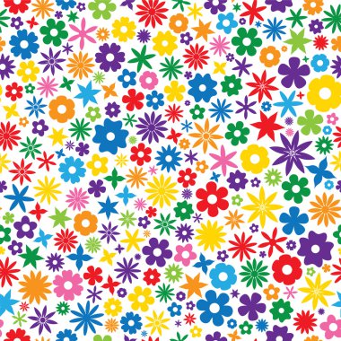 Colorful Flower Tile clipart