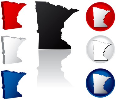 State of Minnesota Icons clipart