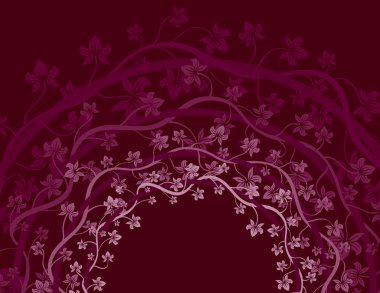 Purple Vines Background clipart