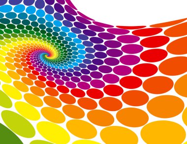 Rainbow Spiral Wave clipart