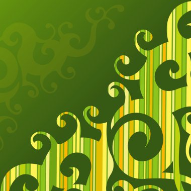 Swirly Striped Background clipart