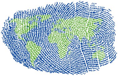 World Fingerprint clipart