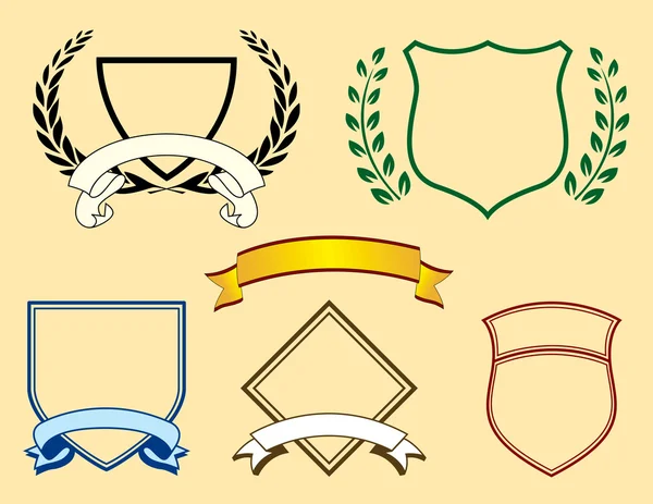 Шість елементів для логотипів — стоковий вектор