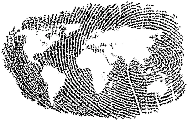 stock vector World Fingerprint