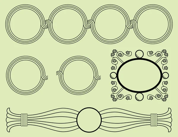 Cadre ovale — Image vectorielle