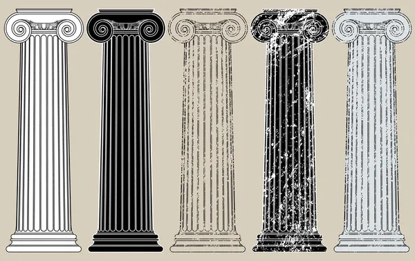 Cinq colonnes — Image vectorielle