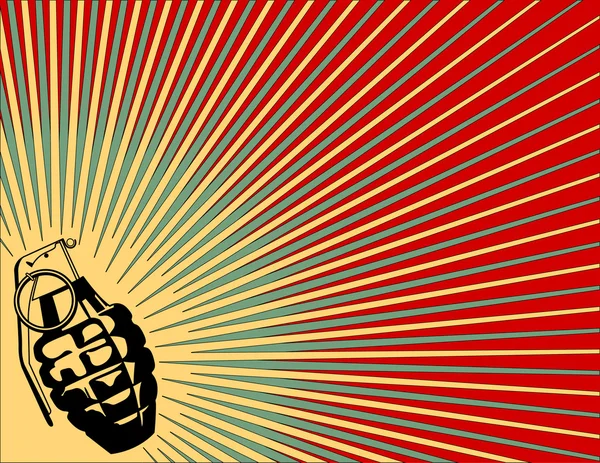 Explosion Grenade arrière-plan — Image vectorielle