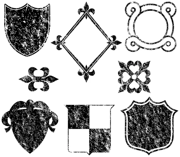 Гранж логотип елементів — стоковий вектор