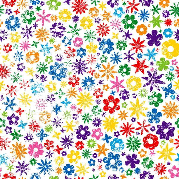 Fond de fleur grungy coloré — Image vectorielle
