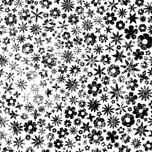 Grunge Flowers Background — Stock Vector